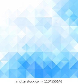 Blue Grid Mosaic Background, Creative Design Templates