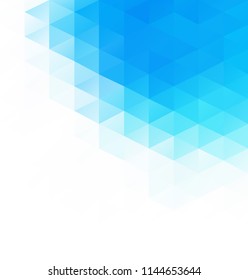 Blue Grid Mosaic Background, Creative Design Templates