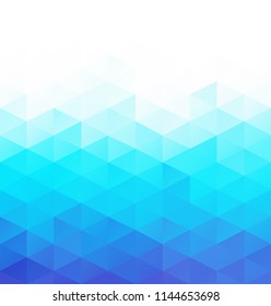 Blue Grid Mosaic Background, Creative Design Templates