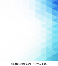 Blue Grid Mosaic Background, Creative Design Templates