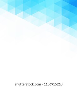 Blue Grid Mosaic Background, Creative Design Templates
