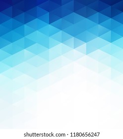 Blue Grid Mosaic Background, Creative Design Templates