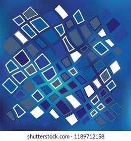 Blue Grid Mosaic Background Creative vector template