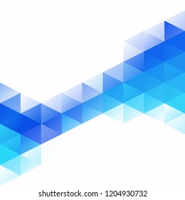 Blue Grid Mosaic Background, Creative Design Templates