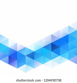Blue Grid Mosaic Background, Creative Design Templates