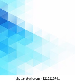 Blue Grid Mosaic Background, Creative Design Templates