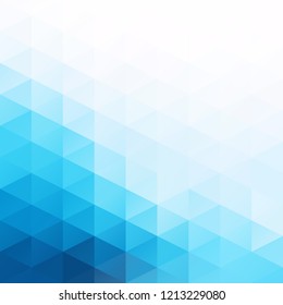 Blue Grid Mosaic Background, Creative Design Templates