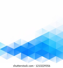 Blue Grid Mosaic Background, Creative Design Templates