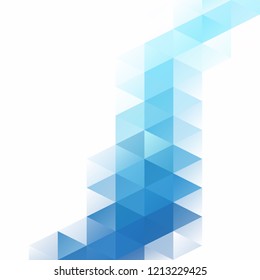 Blue Grid Mosaic Background, Creative Design Templates