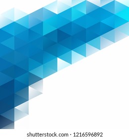 Blue Grid Mosaic Background, Creative Design Templates