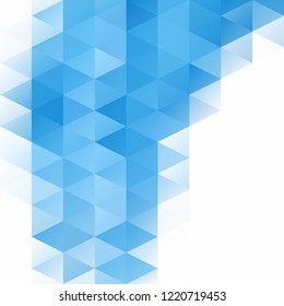 Blue Grid Mosaic Background, Creative Design Templates