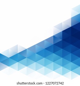 Blue Grid Mosaic Background, Creative Design Templates