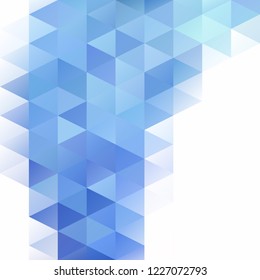 Blue Grid Mosaic Background, Creative Design Templates