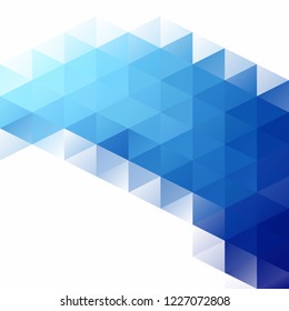 Blue Grid Mosaic Background, Creative Design Templates