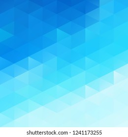 Blue Grid Mosaic Background, Creative Design Templates