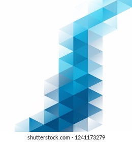 Blue Grid Mosaic Background, Creative Design Templates
