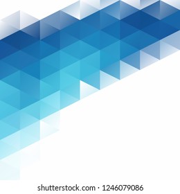 Blue Grid Mosaic Background, Creative Design Templates
