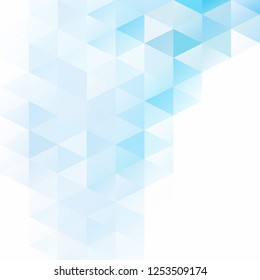 Blue Grid Mosaic Background, Creative Design Templates