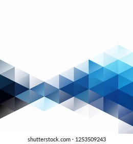 Blue Grid Mosaic Background, Creative Design Templates