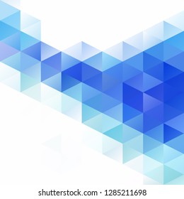 Blue Grid Mosaic Background, Creative Design Templates