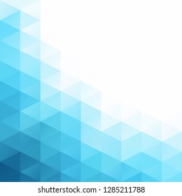 Blue Grid Mosaic Background, Creative Design Templates