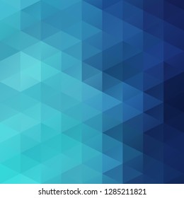 Blue Grid Mosaic Background, Creative Design Templates
