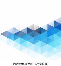 Blue Grid Mosaic Background, Creative Design Templates