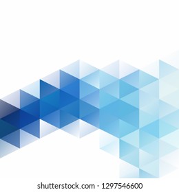 Blue Grid Mosaic Background, Creative Design Templates