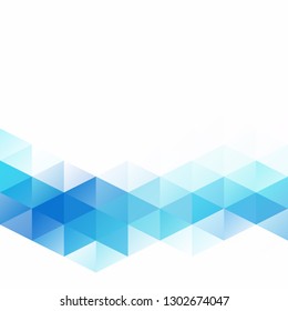 Blue Grid Mosaic Background, Creative Design Templates