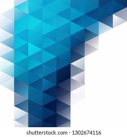 Blue Grid Mosaic Background, Creative Design Templates