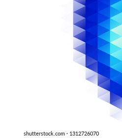 Blue Grid Mosaic Background, Creative Design Templates