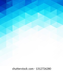 Blue Grid Mosaic Background, Creative Design Templates