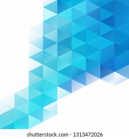 Blue Grid Mosaic Background, Creative Design Templates