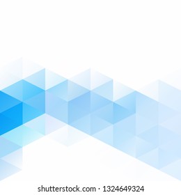 Blue Grid Mosaic Background, Creative Design Templates