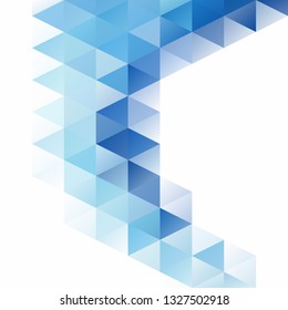 Blue Grid Mosaic Background, Creative Design Templates