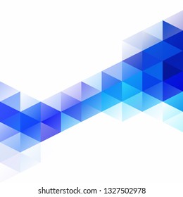 Blue Grid Mosaic Background, Creative Design Templates