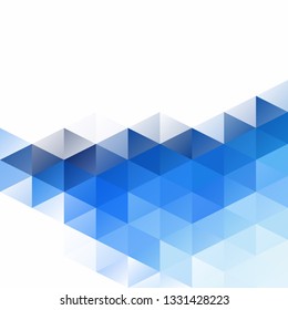 Blue Grid Mosaic Background, Creative Design Templates