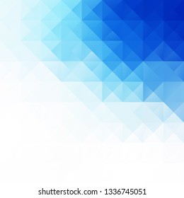 Blue Grid Mosaic Background, Creative Design Templates