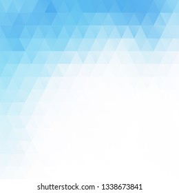 Blue Grid Mosaic Background, Creative Design Templates
