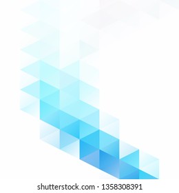 Blue Grid Mosaic Background, Creative Design Templates