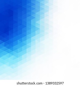 Blue Grid Mosaic Background, Creative Design Templates