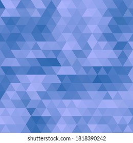 Fondo de mosaico de la cuadrícula azul, plantillas de diseño creativas. Triángulo