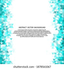 Blue Grid Mosaic Background, Creative Design Templates. Triangle