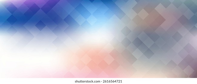 Blue Grid Mosaic Background, Creative Design Templates