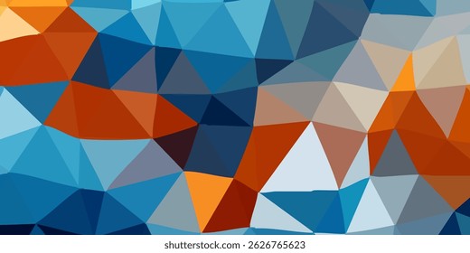 Blue Grid Mosaic Background, Creative Design Templates