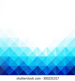Blue Grid Mosaic Background, Creative Design Templates