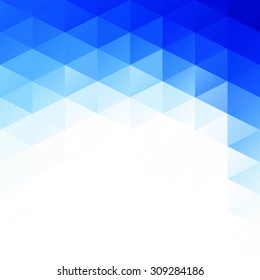 Blue Grid Mosaic Background, Creative Design Templates