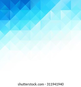 Blue Grid Mosaic Background, Creative Design Templates