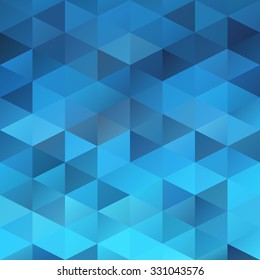 Blue Grid Mosaic Background, Creative Design Templates