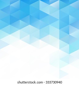 Blue Grid Mosaic Background, Creative Design Templates